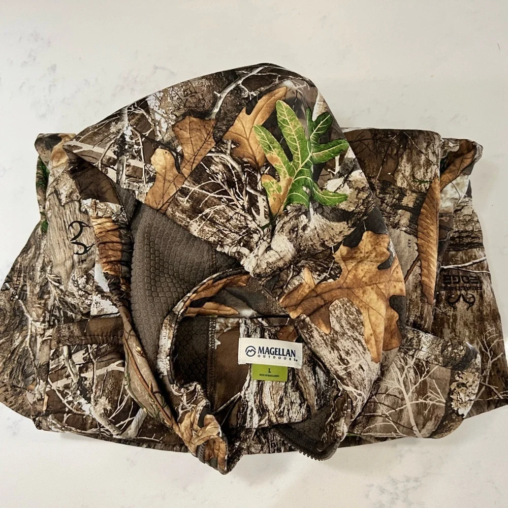 Magellan Outdoors Woodland Camo Kids Raincoat